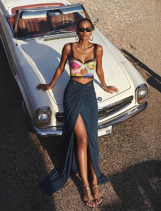 The Dolce Vita Scarf Print Skirt