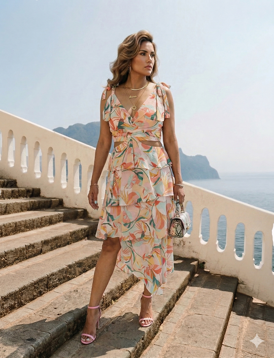 The Capri Sunset Dress